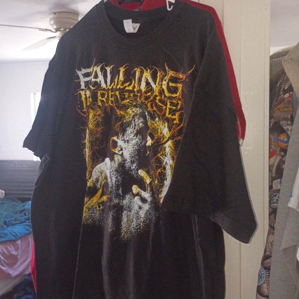 Rare falling in reverse metalcore band rock tee size large l
